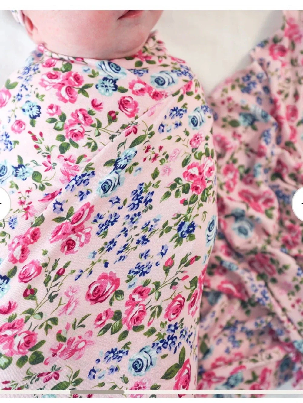Posh Peanut Pink Floral Headband & Swaddle Set great gift shower
